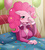 Size: 2252x2483 | Tagged: safe, artist:ss2sonic, pinkie pie, anthro, g4, balloon, bed, blanket, breasts, busty pinkie pie, cleavage, clothes, confetti, female, morning ponies, pajamas, solo, yawn