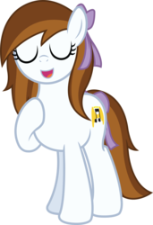 Size: 4720x6882 | Tagged: safe, artist:birthofthepheonix, oc, oc only, oc:angelic harmony, absurd resolution, eyes closed, request, simple background, singing, transparent background, vector