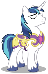 Size: 4545x7000 | Tagged: safe, artist:birthofthepheonix, shining armor, pony, unicorn, g4, absurd resolution, armor, male, sexy armor, simple background, solo, transparent background, vector
