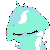 Size: 200x200 | Tagged: safe, artist:sapphfyr, part of a set, lyra heartstrings, pony, unicorn, g4, animated, blushing, bust, cute, eyes closed, female, floppy ears, lyrabetes, pixel art, portrait, simple background, solo, sprite, talking, transparent background