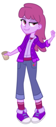 Size: 1368x3096 | Tagged: safe, artist:thecheeseburger, berry punch, berryshine, equestria girls, g4, background pony, converse, equestria girls-ified, female, solo, tipsy