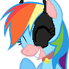 Size: 100x100 | Tagged: safe, artist:epicacrylic, edit, rainbow dash, oc, oc:raincow dash, cow, g4, 1000 hours in ms paint, bell, bell collar, collar, cowbell, ms paint, pegacow, picture for breezies, rainbovine dash, snickering