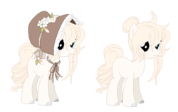 Size: 736x464 | Tagged: safe, artist:dictatordave, oc, oc only, oc:flower maiden, bonnet, solo