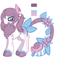 Size: 800x800 | Tagged: safe, artist:tlm3lla, oc, oc only, monster pony, original species, piranha plant pony, augmented tail, solo