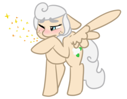 Size: 749x581 | Tagged: safe, artist:dexterthedreamer, oc, oc only, oc:cottonwood, pegasus, pony, allergies, solo