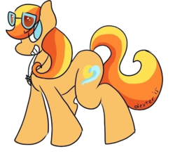 Size: 501x444 | Tagged: safe, artist:dexterthedreamer, oc, oc only, oc:summer sweet, earth pony, pony, glasses, solo