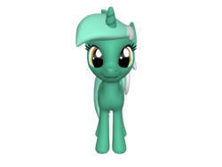 Size: 1200x900 | Tagged: safe, lyra heartstrings, pony, unicorn, ponylumen, g4, 3d, background pony, female, looking at you, mare, solo