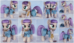 Size: 2343x1390 | Tagged: safe, artist:buttercupbabyppg, boulder (g4), maud pie, g4, butt, clothes, cute, irl, maudabetes, maudhouse, multeity, photo, plot, plushie, scarf