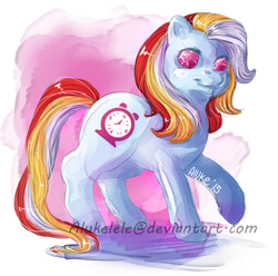 Size: 625x619 | Tagged: safe, artist:alukelele, bright eyes (twinkle eyed pony), twinkle eyed pony, g1, female, solo