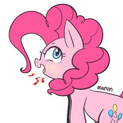 Size: 750x750 | Tagged: safe, artist:maren, pinkie pie, g4, cute, female, solo