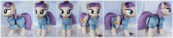 Size: 3820x851 | Tagged: safe, artist:buttercupbabyppg, boulder (g4), maud pie, g4, irl, photo, plushie, smiling, when she smiles