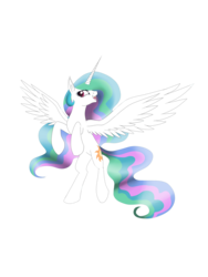 Size: 1800x2400 | Tagged: safe, artist:snowberricherri, princess celestia, g4, female, missing accessory, solo