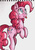 Size: 1611x2274 | Tagged: safe, artist:rosha-krieger, pinkie pie, g4, female, solo, tongue out, traditional art