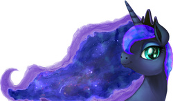 Size: 4000x2341 | Tagged: artist needed, source needed, safe, princess luna, g4, female, portrait, simple background, solo