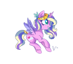 Size: 1024x896 | Tagged: safe, artist:dreamscapevalley, princess skyla, alicorn, pony, g4, female, mare, offspring, older, older skyla, parent:princess cadance, parent:shining armor, parents:shiningcadance, simple background, solo, transparent background