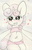 Size: 686x1077 | Tagged: safe, artist:slightlyshade, sweetie belle, g4, blushing, female, solo, traditional art