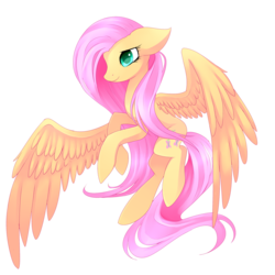 Size: 2700x2700 | Tagged: safe, artist:scarlet-spectrum, fluttershy, g4, female, flying, high res, simple background, smiling, solo, transparent background