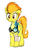 Size: 580x851 | Tagged: artist needed, source needed, safe, spitfire, pegasus, pony, g4, bandage, bandaid, clothes, female, floppy ears, goggles, injured, mare, simple background, solo, white background, wonderbolt trainee uniform
