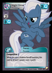 Size: 358x500 | Tagged: safe, enterplay, night glider, pegasus, pony, equestrian odysseys, g4, my little pony collectible card game, card, ccg, female, mare, solo