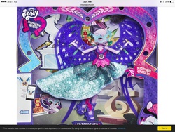 Size: 2048x1536 | Tagged: safe, sci-twi, twilight sparkle, equestria girls, g4, my little pony equestria girls: friendship games, official, doll, equestria girls logo, female, irl, midnight sparkle, photo, ponyville, toy