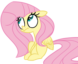 Size: 1200x980 | Tagged: safe, artist:hattsy, fluttershy, g4, female, looking up, solo