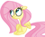 Size: 1320x1080 | Tagged: safe, artist:hattsy, fluttershy, pegasus, pony, g4, female, floppy ears, looking up, mare, sitting, solo