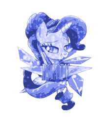 Size: 640x711 | Tagged: safe, rarity, crystal pony, pony, g4, clothes, crystallized, t-shirt