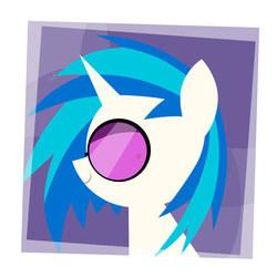 Size: 1280x1280 | Tagged: safe, artist:limejerry, dj pon-3, vinyl scratch, g4, female, smiling, solo