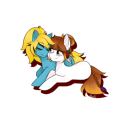 Size: 500x500 | Tagged: safe, artist:crystalfilth, oc, oc only, oc:mili feathery, oc:soft style, prone, simple background, transparent background
