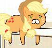 Size: 108x100 | Tagged: safe, part of a set, applejack, g4, emoticon, needs more jpeg, picture for breezies