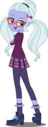 Size: 2000x5277 | Tagged: safe, artist:xebck, sugarcoat, equestria girls, g4, my little pony equestria girls: friendship games, clothes, crystal prep academy, crystal prep shadowbolts, female, glasses, high res, pleated skirt, school uniform, shoes, simple background, skirt, socks, solo, transparent background, vector