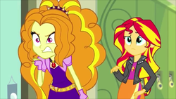 Size: 458x258 | Tagged: safe, screencap, adagio dazzle, sunset shimmer, equestria girls, g4, angry