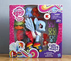 Size: 750x644 | Tagged: safe, rainbow dash, g4, official, clothes, cutie mark magic, fashion style, female, kmart, rainbow dash always dresses in style, roller skates, skirt, solo, toy