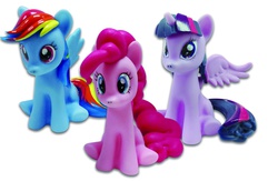 Size: 1500x977 | Tagged: safe, pinkie pie, rainbow dash, twilight sparkle, alicorn, pony, g4, female, mare, toy, twilight sparkle (alicorn)