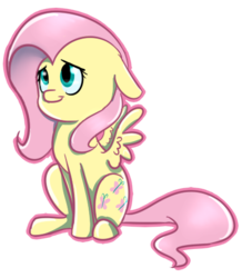 Size: 410x470 | Tagged: safe, artist:vividvulpine, fluttershy, g4, female, solo