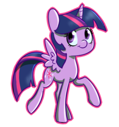 Size: 400x430 | Tagged: safe, artist:vividvulpine, twilight sparkle, alicorn, pony, g4, female, mare, solo, twilight sparkle (alicorn)