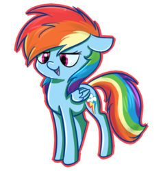 Size: 400x420 | Tagged: safe, artist:vividvulpine, rainbow dash, g4, female, solo