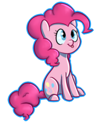 Size: 400x480 | Tagged: safe, artist:vividvulpine, pinkie pie, g4, female, solo, tongue out