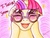 Size: 1646x1260 | Tagged: safe, artist:the1king, moondancer, amending fences, g4, my little pony: friendship is magic, blushing, female, glasses, implied lesbian, senpai, senpai noticed me, ship:twidancer, shipping, solo