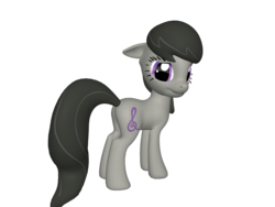 Size: 1200x900 | Tagged: safe, octavia melody, earth pony, pony, ponylumen, g4, 3d, butt, embarrassed, female, flank, floppy ears, looking at you, mare, plot, smirk, solo, turned away, turned head