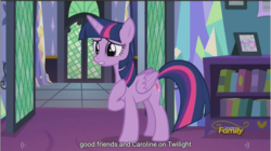 Size: 1284x717 | Tagged: safe, screencap, twilight sparkle, alicorn, pony, amending fences, g4, female, mare, meme, twilight sparkle (alicorn), youtube caption