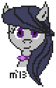 Size: 80x126 | Tagged: dead source, safe, artist:idioticbat, octavia melody, earth pony, pony, g4, bust, female, pixel art, solo