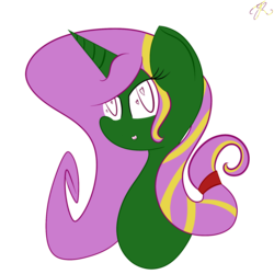 Size: 1600x1600 | Tagged: safe, artist:the yellow rabbit, oc, oc only, oc:ampy, pony, unicorn, heart eyes, multicolored hair, simple background, solo, transparent background, wingding eyes