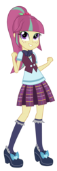 Size: 3200x9488 | Tagged: safe, artist:mixiepie, sour sweet, equestria girls, g4, my little pony equestria girls: friendship games, absurd resolution, clothes, crystal prep academy, crystal prep academy uniform, crystal prep shadowbolts, cute, pleated skirt, school uniform, simple background, skirt, solo, sourbetes, transparent background, vector