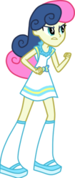 Size: 188x448 | Tagged: dead source, safe, artist:luchita27, bon bon, sweetie drops, equestria girls, g4, my little pony equestria girls: rainbow rocks, bon bon is not amused, female, fist, simple background, solo, transparent background, vector