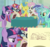 Size: 1271x1200 | Tagged: safe, artist:ende26, screencap, lemon hearts, lyra heartstrings, minuette, moondancer, trixie, twilight sparkle, twinkleshine, pony, unicorn, amending fences, g4, my little pony: friendship is magic, book, bookhorse, canterlot six, derail in the comments, female, haycartes' method, inconvenient trixie, mare, paper trixie, woonoggles