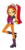 Size: 630x1269 | Tagged: safe, artist:iamsheila, artist:mixiepie, edit, vector edit, aria blaze, sunset shimmer, equestria girls, g4, amulet, aria blaze's boots, clothes swap, gem, microphone, necklace, palette swap, recolor, simple background, siren gem, solo, transparent background, vector, wristband