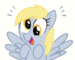 Size: 1000x800 | Tagged: safe, artist:cahoonas, artist:mickeymonster, derpy hooves, pegasus, pony, g4, cute, female, happy, mare, simple background, smiling, solo, vector, vector trace, white background