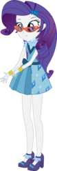 Size: 1600x4800 | Tagged: safe, artist:anonimowybrony, rarity, equestria girls, g4, my little pony equestria girls: friendship games, .svg available, clothes, female, glasses, high heels, high res, inkscape, school spirit, simple background, solo, transparent background, vector