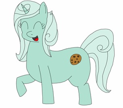 Size: 1188x1052 | Tagged: safe, oc, oc only, oc:smart cookie, pony, baker, chubby, cookie, female, mare, smiling, solo